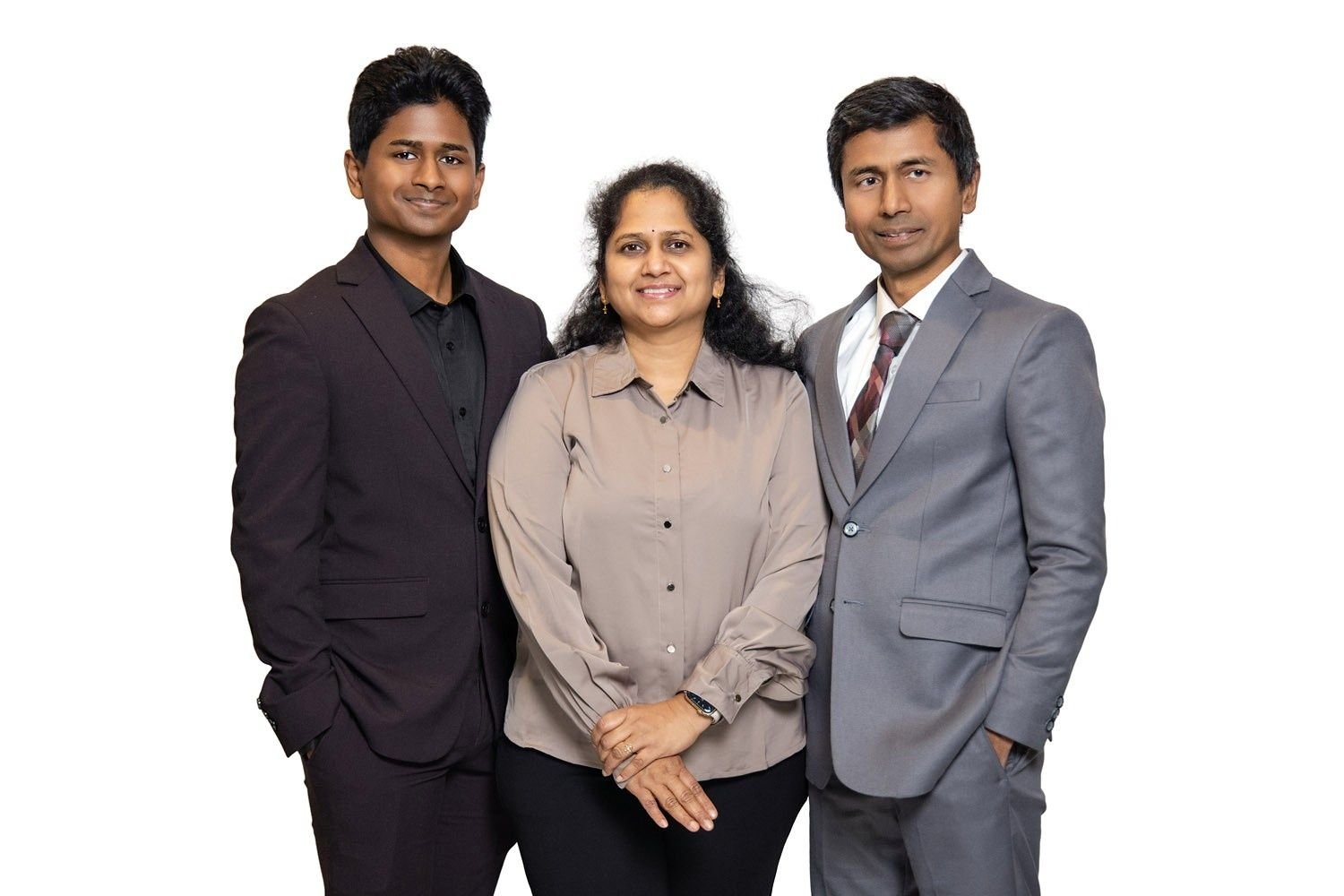 Venkateswaran Ranganathan with family members who are part of the KAVIREN family business